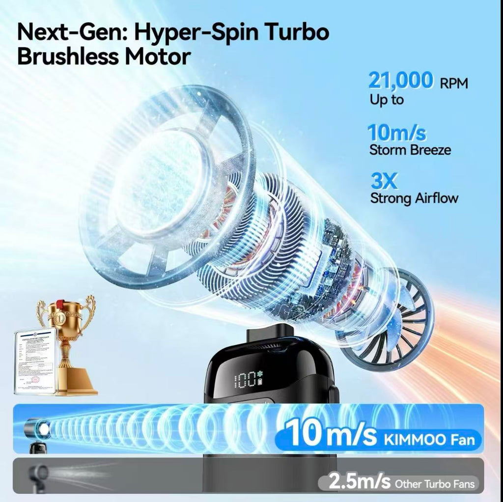 Portable fan Handheld High Speed Fan 199 Adjustable Levels Foldable for Summer  Travel Vacation Essentials& Outdoor Activities  cool fan,dorm essentials,home essentials