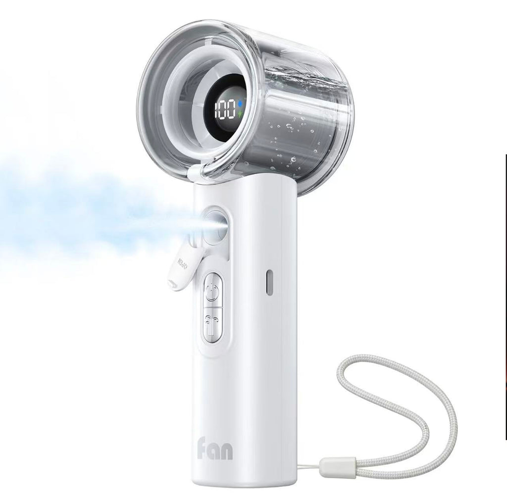 Portable Misting Fan, USB Rechargable Handheld Fan with Water Spray Mist